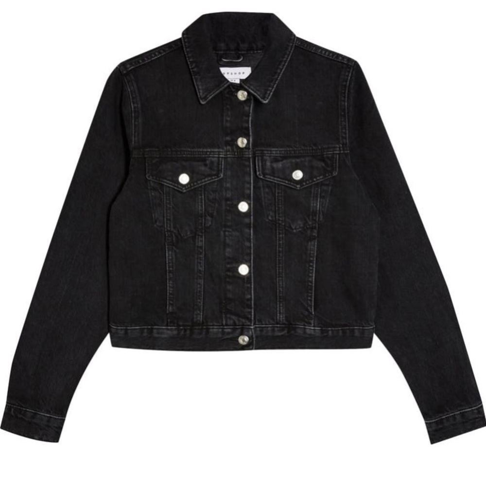 Topshop Tilda Crop Denim Jacket